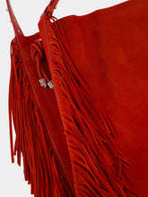 Christian Louboutin Fever Red Baggy Tote Fringe Bag