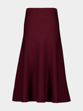 Gabriela Hearst Deep Bordeaux Freddie Knit Midi Skirt