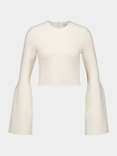 Gabriela Hearst Ivory Long-Sleeve Talos Knit Top
