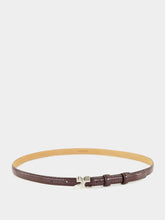Courrèges Burgundy Naplack Leather Belt
