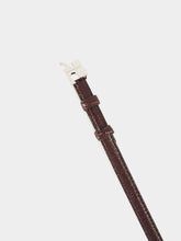 Courrèges Burgundy Naplack Leather Belt