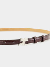 Courrèges Burgundy Naplack Leather Belt