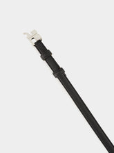 Courrèges Black Naplack Leather Belt