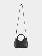 Courrèges Mini Holy Day Bag in Black Viper Leather