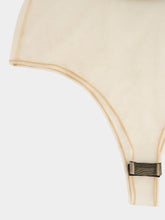 Courrèges Black Illusion Circle Satin Bodysuit