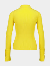 Courrèges Sun Yellow Classic Rib Polo Shirt