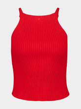 Courrèges Poppy Circle Rib Knit Top