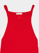 Courrèges Poppy Circle Rib Knit Top
