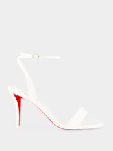 Christian Louboutin White Miss Z 80 Strappy Sandals