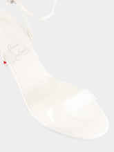 Christian Louboutin White Miss Z 80 Strappy Sandals