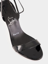 Christian Louboutin Black Zeezeenella 100 Patent Leather Sandals