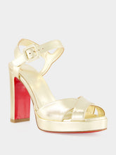 Christian Louboutin Platine Cora 100 Strappy Sandals