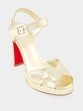 Christian Louboutin Platine Cora 100 Strappy Sandals
