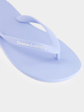 Christian Louboutin Pastel Blue Rubber Thongs