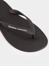 Christian Louboutin Black Rubber Thongs