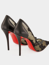 Christian Louboutin Black Miss Z 100 Mesh and Lace Pumps