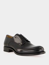 Christian Louboutin Black Moustachou Calf Leather Derby Shoes