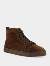 Christian Louboutin Cosme Louis Canopy High-Top Suede Sneakers