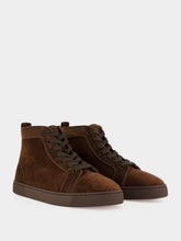 Christian Louboutin Cosme Louis Canopy High-Top Suede Sneakers