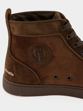 Christian Louboutin Cosme Louis Canopy High-Top Suede Sneakers