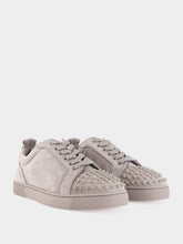 Christian Louboutin Phantom Grey Louis Junior Spikes Sneakers