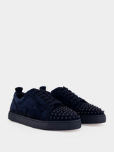 Christian Louboutin Louis Jr Spikes Canopy Marine Blue Sneakers
