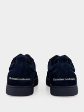 Christian Louboutin Louis Jr Spikes Canopy Marine Blue Sneakers