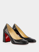 Christian Louboutin Black Patent Leather Miss Jane 85 Pumps