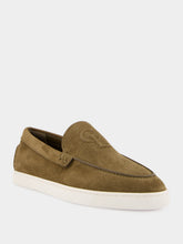Christian Louboutin Silex Grey NeoCL Boat Suede Shoes