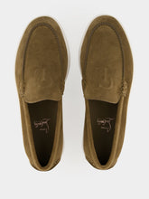 Christian Louboutin Silex Grey NeoCL Boat Suede Shoes