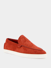 Christian Louboutin Empire Red Reversed Leather Boat Shoes