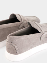 Christian Louboutin Phantom Grey Harold I Suede Boat Shoes