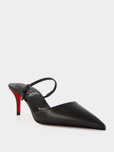 Christian Louboutin Black Milena 60 Leather Mid-Heel Mules