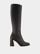 Christian Louboutin Black Iranina 85 Leather Heeled Boots