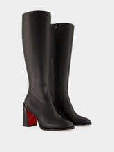 Christian Louboutin Black Iranina 85 Leather Heeled Boots