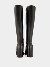 Christian Louboutin Black Iranina 85 Leather Heeled Boots
