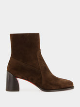 Christian Louboutin Cosme Brown Ira 55 Suede Ankle Boots