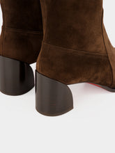 Christian Louboutin Cosme Brown Ira 55 Suede Ankle Boots