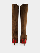 Christian Louboutin Cosme Fannylove Tight Botta 85 Suede Boots