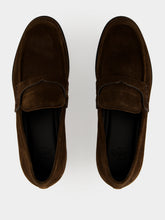 Christian Louboutin Cavavin Cosme Brown Suede Moccasins