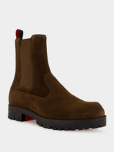 Christian Louboutin Cavernos Reversed Calf Leather Chelsea Boots