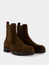 Christian Louboutin Cavernos Reversed Calf Leather Chelsea Boots