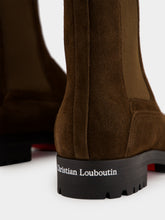 Christian Louboutin Cavernos Reversed Calf Leather Chelsea Boots