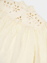 Zimmermann Cream Coco Embroidered Ramie Blouse