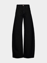 Gabriela Hearst Black Amoret Jean in Recycled Cotton Denim