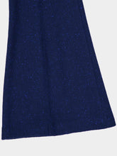 Gabriela Hearst Electric Navy Speckled Cashmere Flare Pants