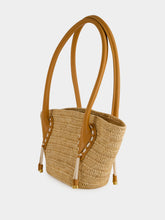 Christian Louboutin Natural Venus Mini Raffia Tote Bag