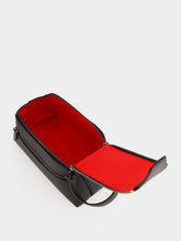 Christian Louboutin Black Grained Leather Travel Pouch