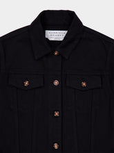 Gabriela Hearst Black Adira Cropped Denim Jacket