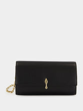 Christian Louboutin Black Bettina Lamb Nappa Leather Wallet on Chain